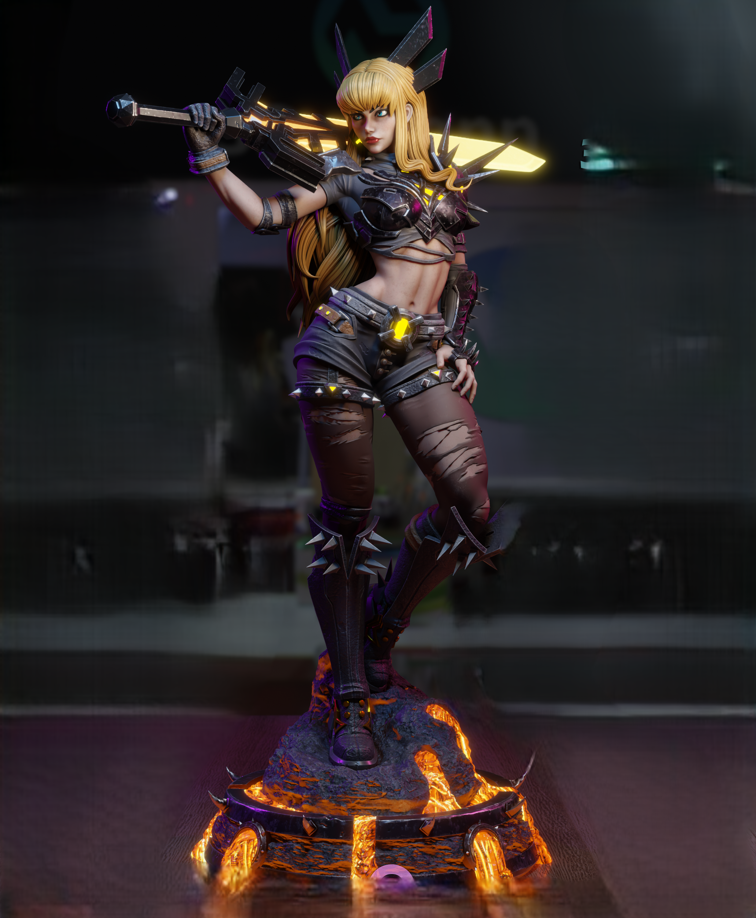 Magik Statue | Marvel Rivals Fan Art by 3Dmoonn SFW,NSFW 3d printed,3d printed statue,Magik Statue,Marvel Rivals statue,nsfw statue