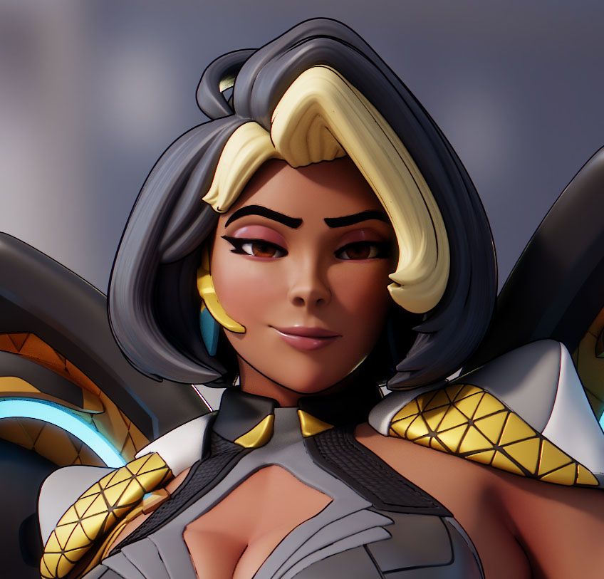 Domina Statue | Overwatch Fan Art by FunserviceSTL SFW,NSFW,Futa 3d printed,3d printed statue,nsfw statue,futa statue,Domina Statue,Overwatch Statue,futa figurines,futanari figurines,futanari statue