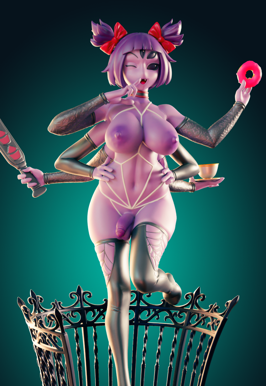 Muffet Spider Girl Furry Statue | Monster Girl Fan Art by Officer Rhu SFW,NSFW,Futa 3d printed statue,3d printed,3d printed figure,Muffet Spider Girl Statue,Monster Girl Statue,futa statue,nsfw statue,furry statue
