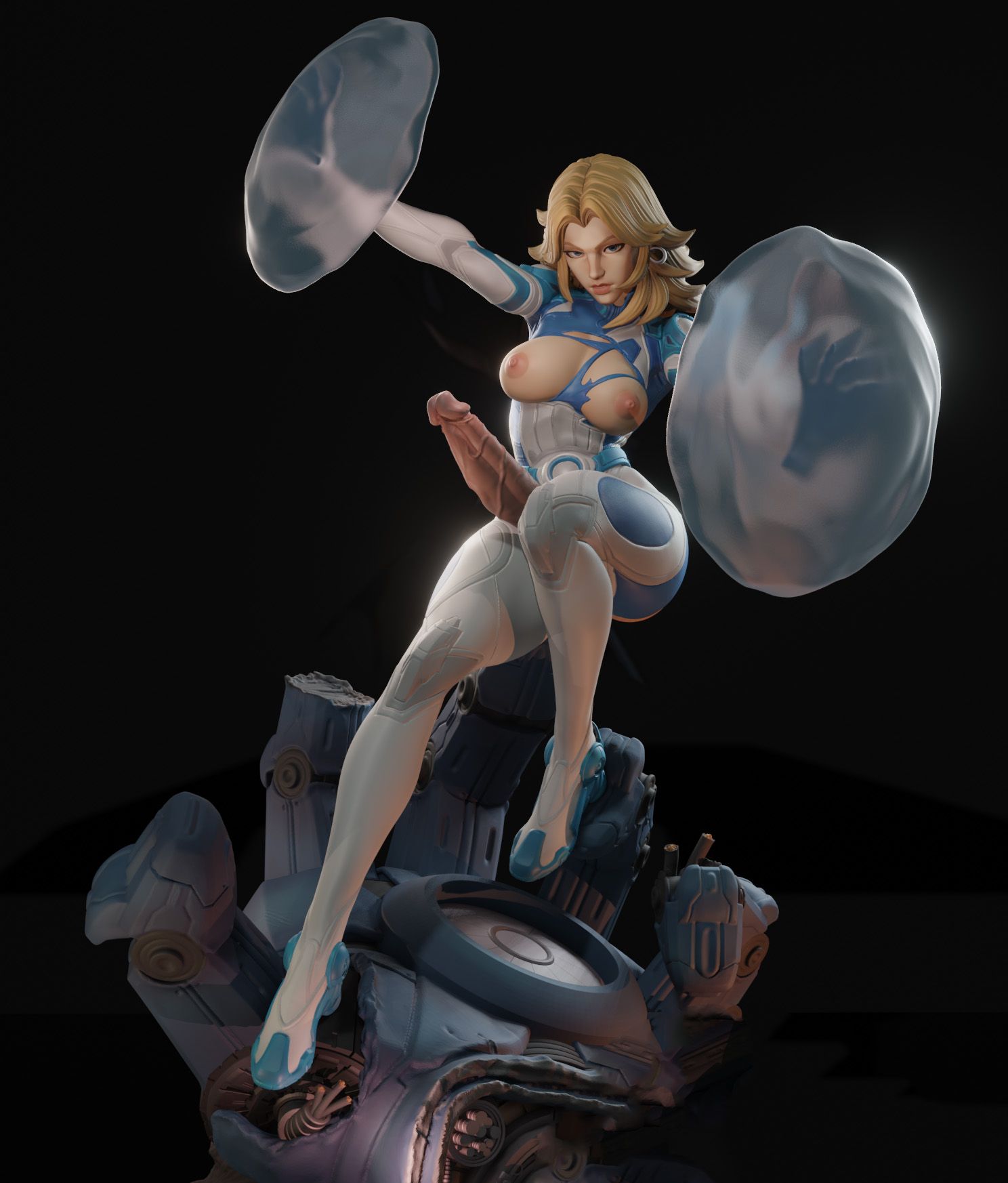 Sue Storm Statue | Marvel Fan Art by Freyas Fantasys SFW,NSFW,Futa 3d printed statue,3d printed,3d printed figure,Sue Storm Statue,Marvel Statue,nsfw statue,futa figurines,futanari figurines,futanari statue,futa statue