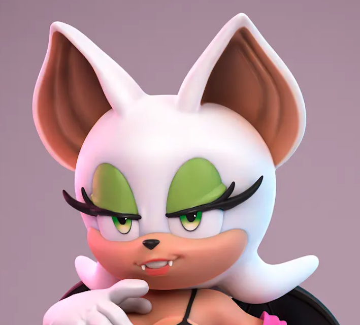 Rouge the Bat Statue | Sonic the Hedgehog Fan Art by Anyonensfw SFW,NSFW,Futa 3d printed,3d printed statue,nsfw statue,futa statue,Rouge the Bat Statue,Sonic the Hedgehog