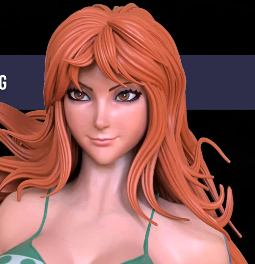 Nami Statue | One Piece Fan Art by OXO3D SFW,NSFW 3d printed,3d printed statue,3d printed figure,Nami Statue,One Piece,nsfw statue