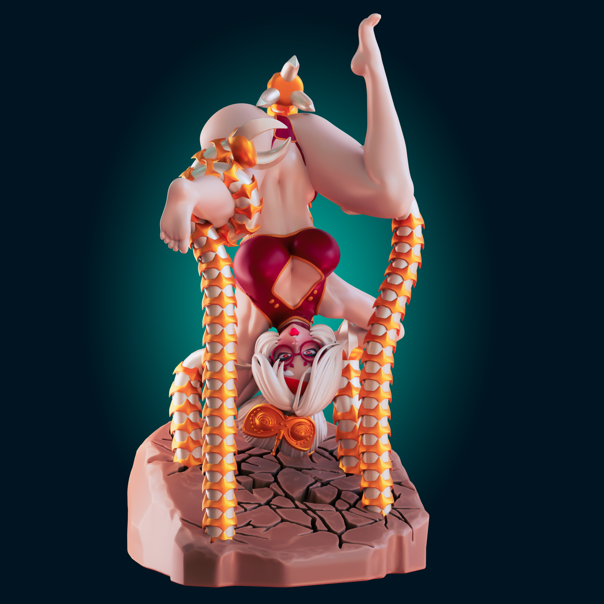 Purah Tentacle Trap Statue | The Legend of Zelda Fan Art by Officer Rhu SFW,NSFW,Futa 3d printed,Purah statue,The Legend of Zelda statue,3d printed figure,nsfw statue,futa statue