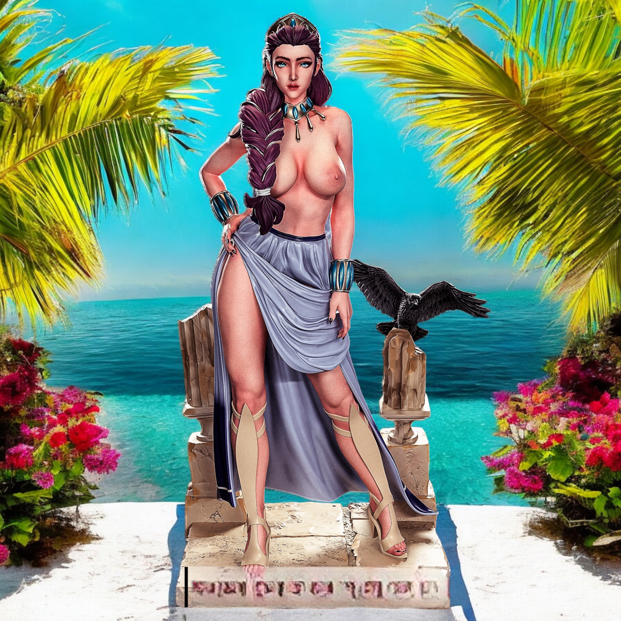 Hera Statue | Blood Of Zeus Fan Art by PEACHFIGURE SFW,NSFW 3d printed statue,3d printed,nsfw statue,3d printed figure,Hera Statue,Blood Of Zeus