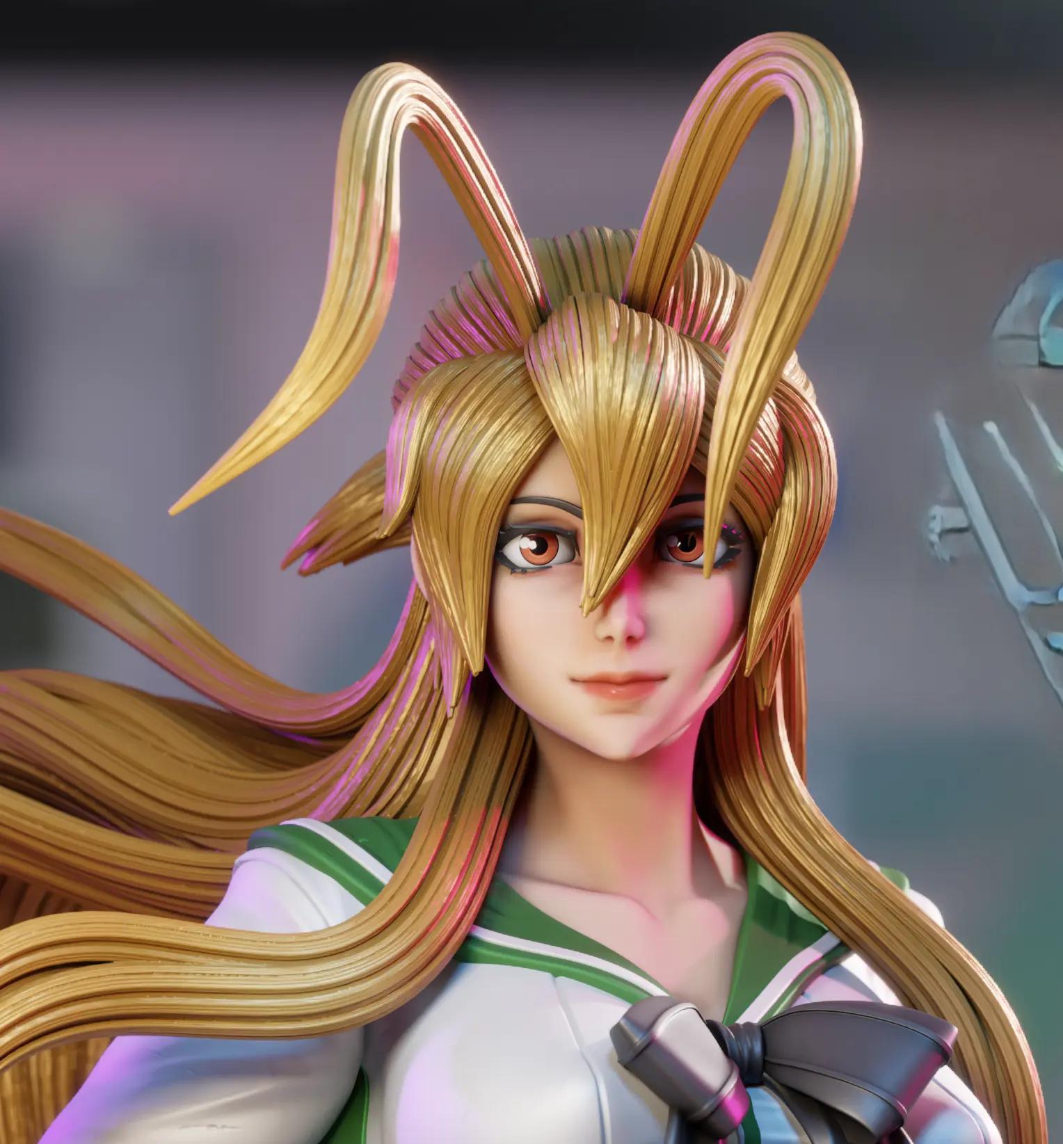Rei Miyamoto Statue | Highschool of the Dead Fan Art by 3Dmoonn SFW,NSFW 3d printed,3d printed statue,Rei Miyamoto Statue,Highschool of the Dead statue,nsfw statue