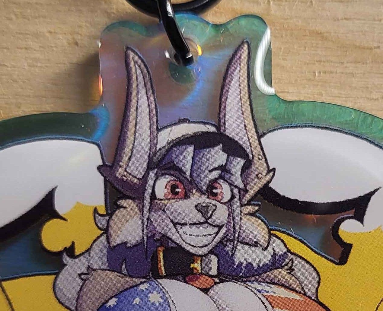Beer Furry Girl Keychain | Original Acrylic Keychain NSFW Beer Furry Girl keychain,furry keychain,Original keychain,nsfw keychain