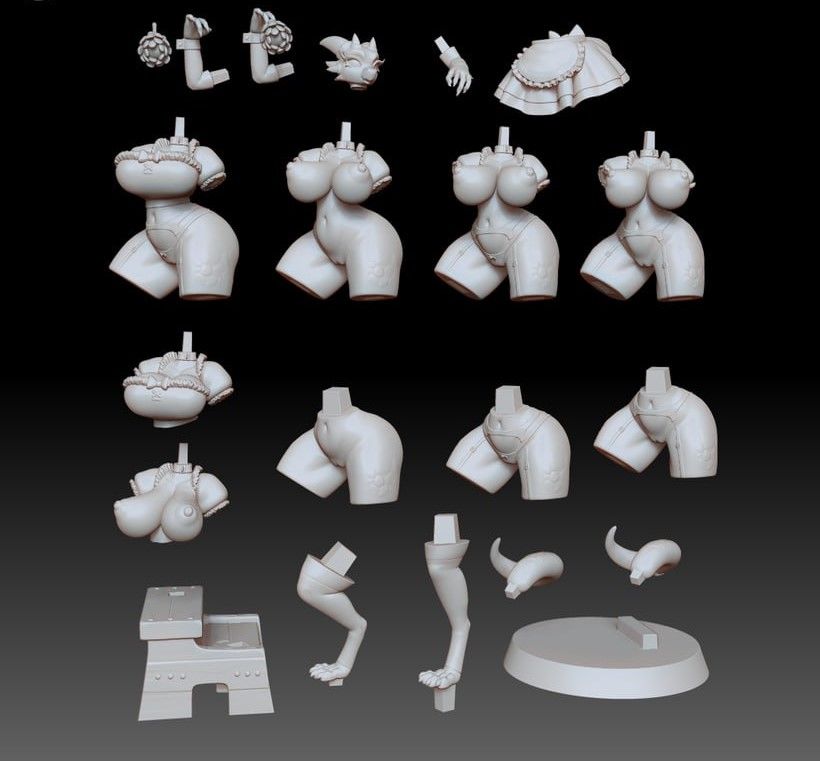 The Lusty Argonian Maid Statue | Original Fan Art by GeneralButa SFW,NSFW 3d printed statue,3d printed,Argonian Maid Statue,dragon statue,nsfw statue,3d printed figure