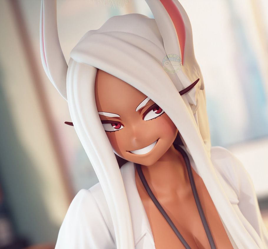 Estatua Mirko Office | My Hero Academia Fan art por PikkyPrints SFW 3d printed statue,3d printed,3d printed figure,Mirko Statue,My Hero Academia Statue,sfw statue