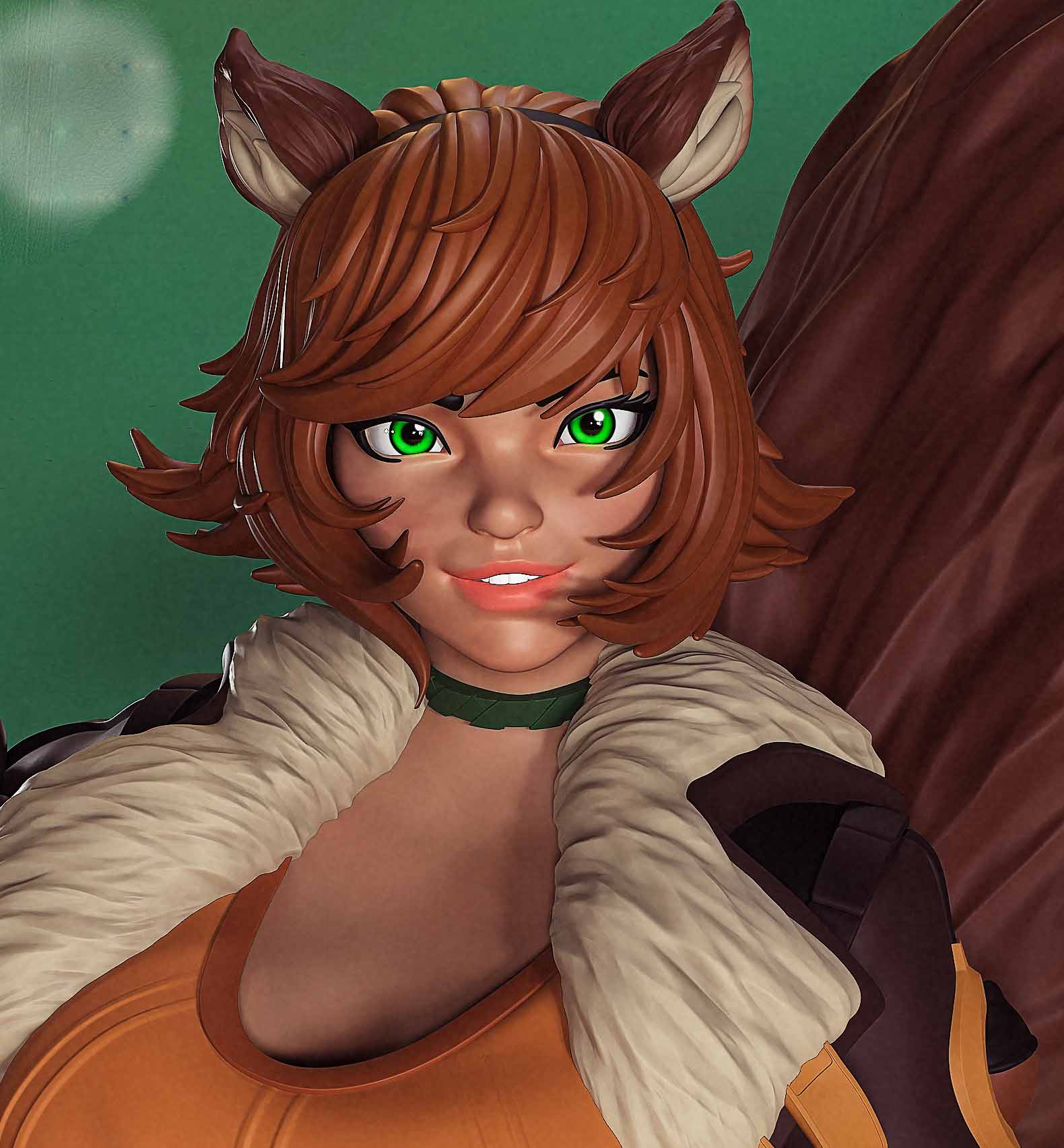 Squirrel Girl Statue | Marvel Rivals Fan Art by PEACHFIGURE SFW,NSFW 3d printed,3d printed statue,Squirrel Girl statue,Marvel statue,nsfw statue