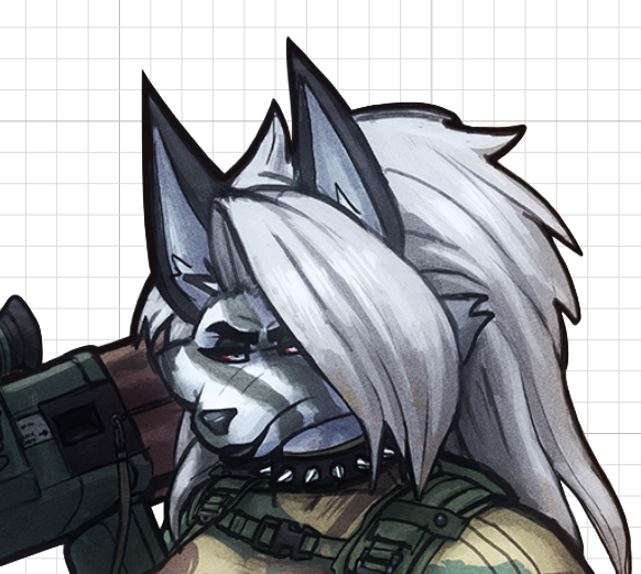 Loona Rocket Launcher Furry Sticker | Helluva Boss Vinyl Sticker SFW sfw sticker,stickers,Loona Rocket Launcher sticker,Helluva Boss sticker