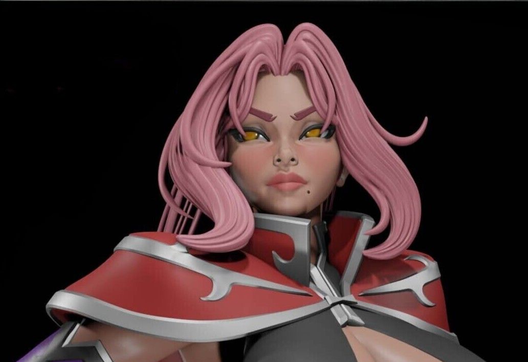 Statua Hell Knight Ingrid | DnD Fan Art di Digital Dark SFW,NSFW,Futa 3d printed statue,3d printed,nsfw statue,futa statue,3d printed figure,Hell Knight Ingrid Statue