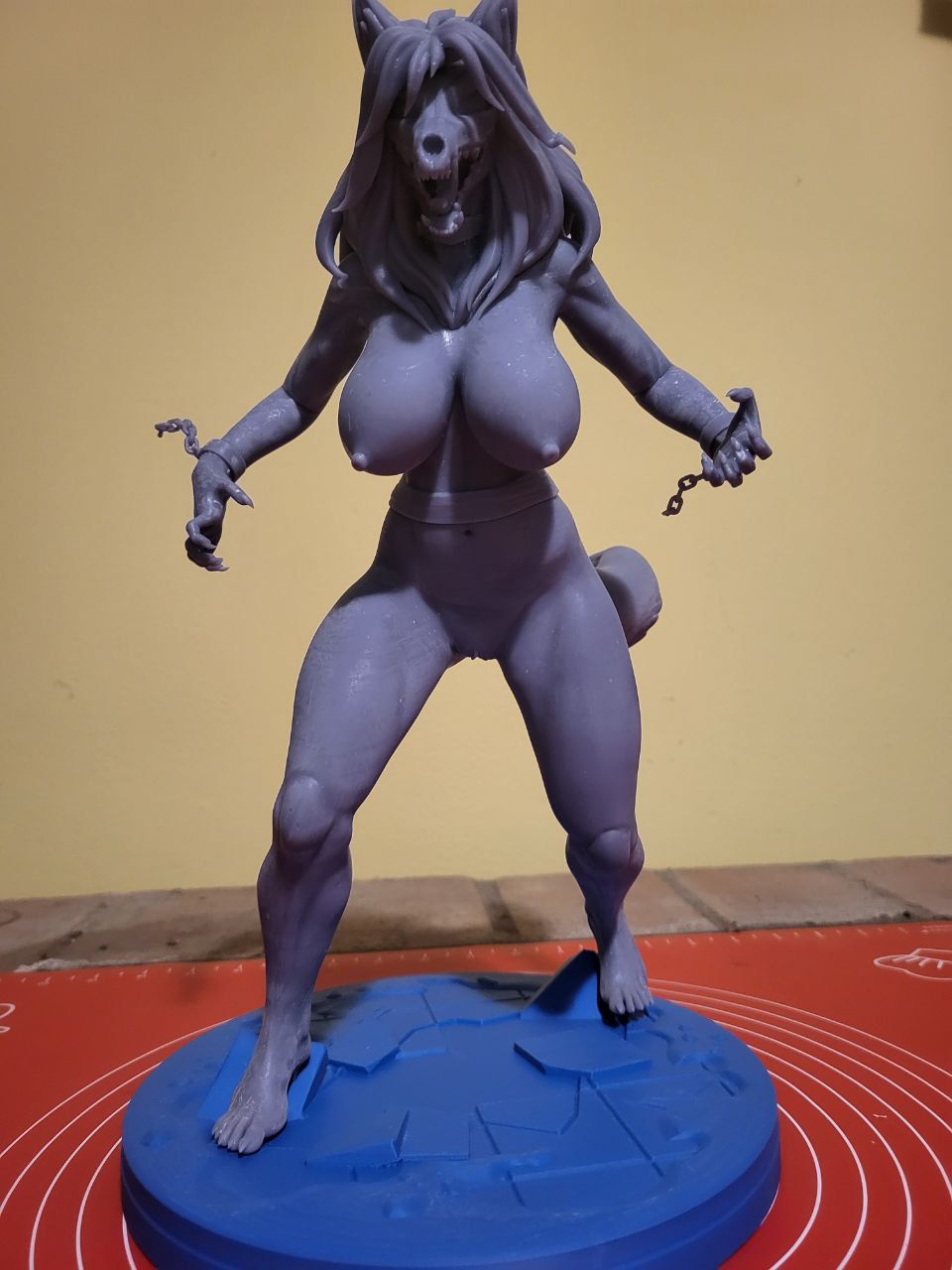 Mal0 Statue | SCP Fan Art by Evil Crivl SFW,NSFW 3d printed,3d printed statue,3d printed figure,furry figure,Mal0 Statue,scp figure