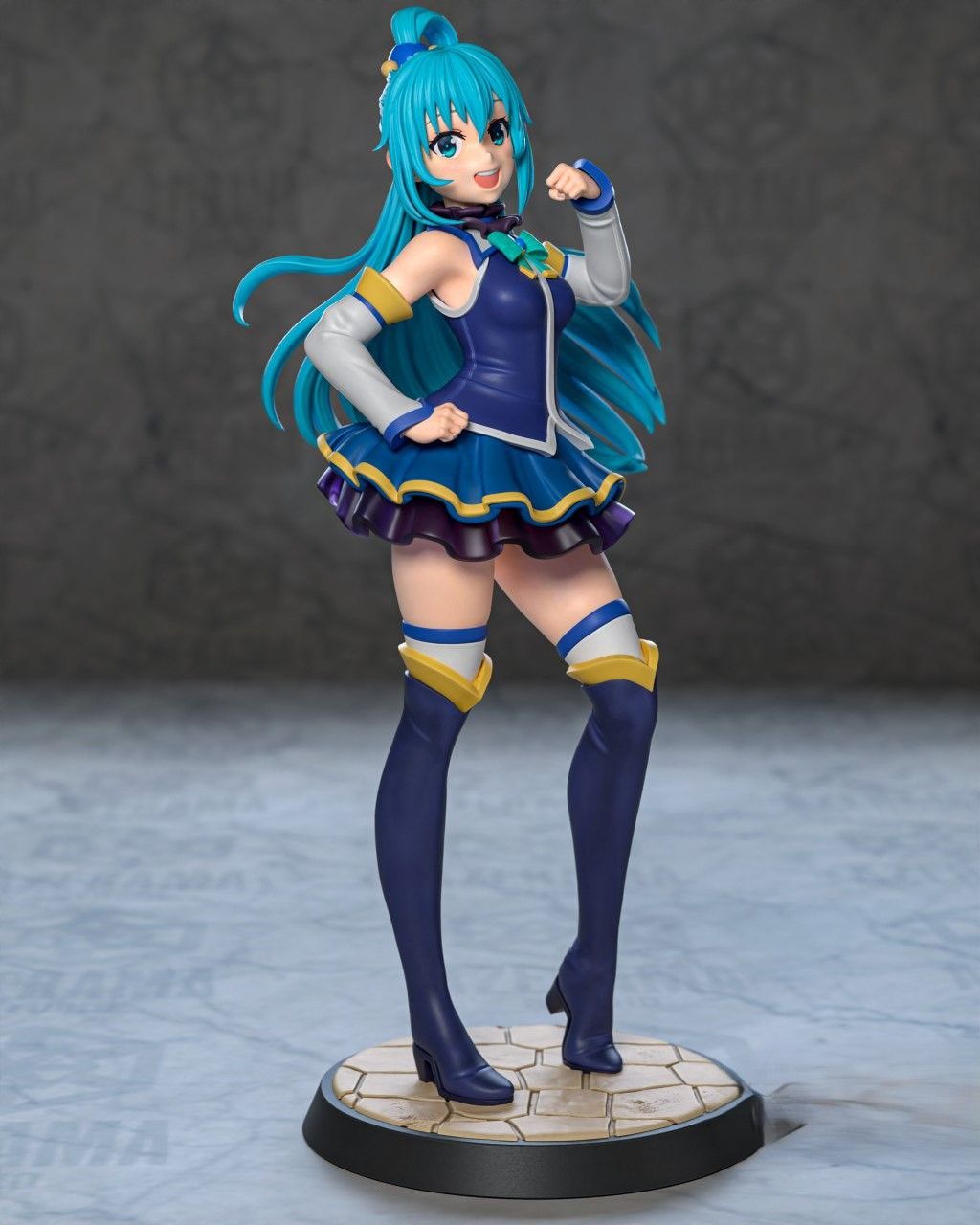 Aqua Statue | Konosuba Fan Art by Azerama SFW,NSFW 3d printed,3d printed statue,nsfw statue,Aqua statue,Konosuba statue
