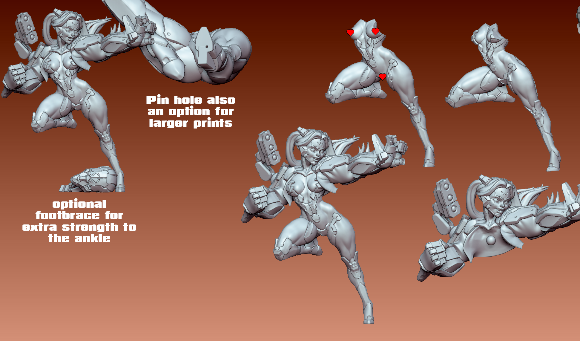 Madam Smasher Miniature |  Cyberpunk2077 Fan Art by Gaz Minis SFW,NSFW 3d printed,miniature,Cyberpunk2077 miniature,nsfw miniature,Madam Smasher,3d printed miniature