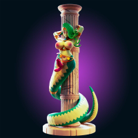Statua Medusa Snake Girl | Monster Girl Fan art di Officer Rhu SFW,NSFW,Futa 3d printed,Medusa Snake Girl statue,futa statue,Monster Girl statue,furry statue,nsfw statue,futa figurines,futanari figurines,futanari statue
