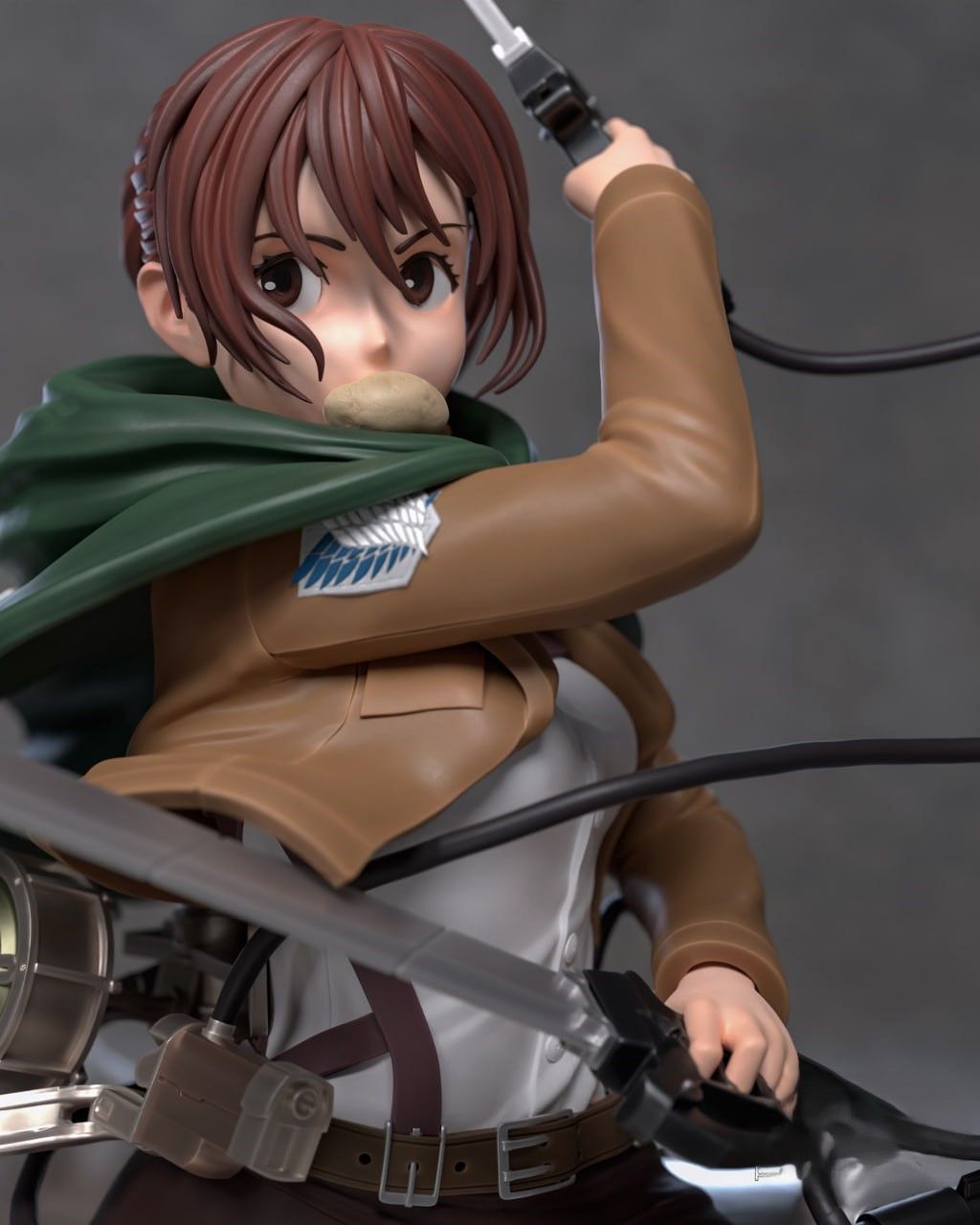 Sasha Braus Statue | Attack on Titan Fan Art by Azerama SFW,NSFW 3d printed,3d printed statue,nsfw statue,Sasha Braus statue,Attack on Titan statue