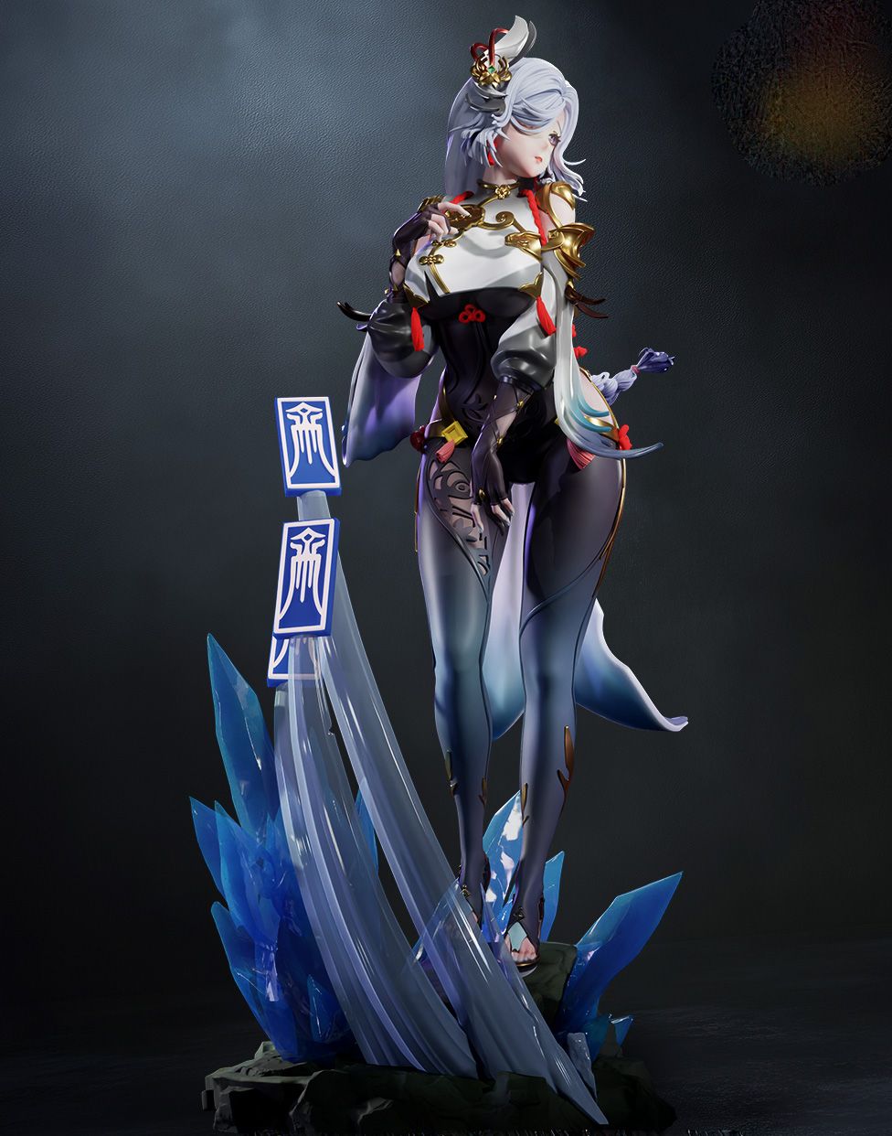 Shenhe Statue | Genshin Impact Fan Art by CW Studios SFW,NSFW 3d printed statue,Shenhe statue,3d printed,Genshin Impact Statue,3d printed figure,nsfw statue