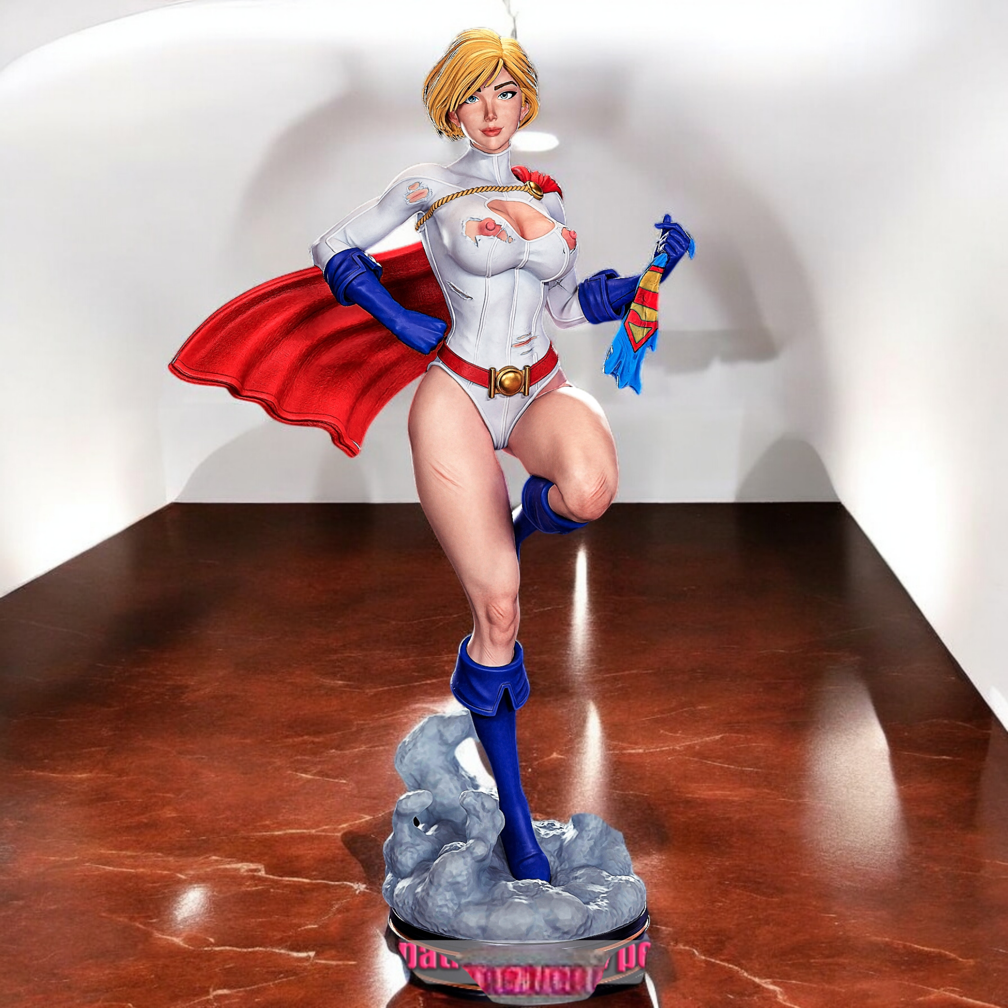 Power Girl Statue | DC Fan Art by PEACHFIGURE image