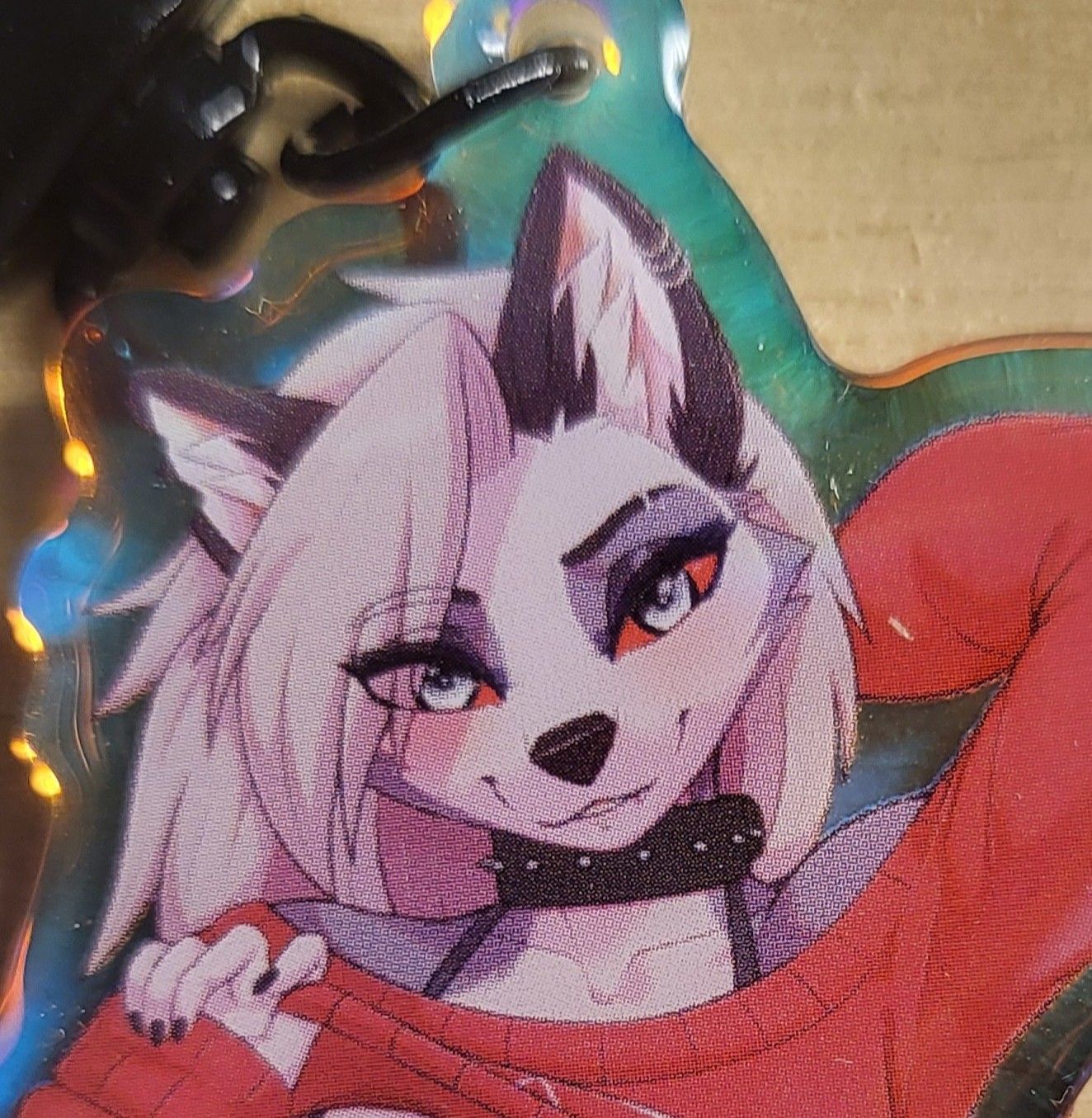 Loona Stripping Keychain | Helluva Boss Acrylic Keychain SFW And NSFW loona nsfw,loona keychain,furry keychain,SFW keychain,Helluva Boss,nsfw keychain