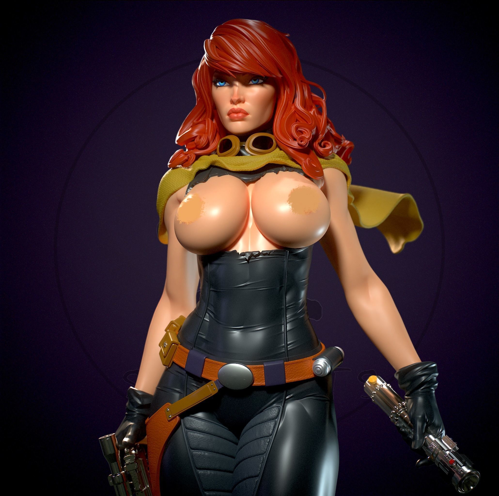 Mara Jade Skywalker Statue | Star Wars Fan Art by Yan H SFW,NSFW null