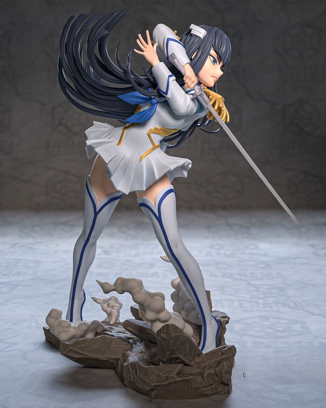 Satsuki Kiryuin Statue | Kill la Kill Fan Art by Azerama SFW,NSFW 3d printed,3d printed statue,nsfw statue,Satsuki Kiryuin statue,Kill la Kill statue