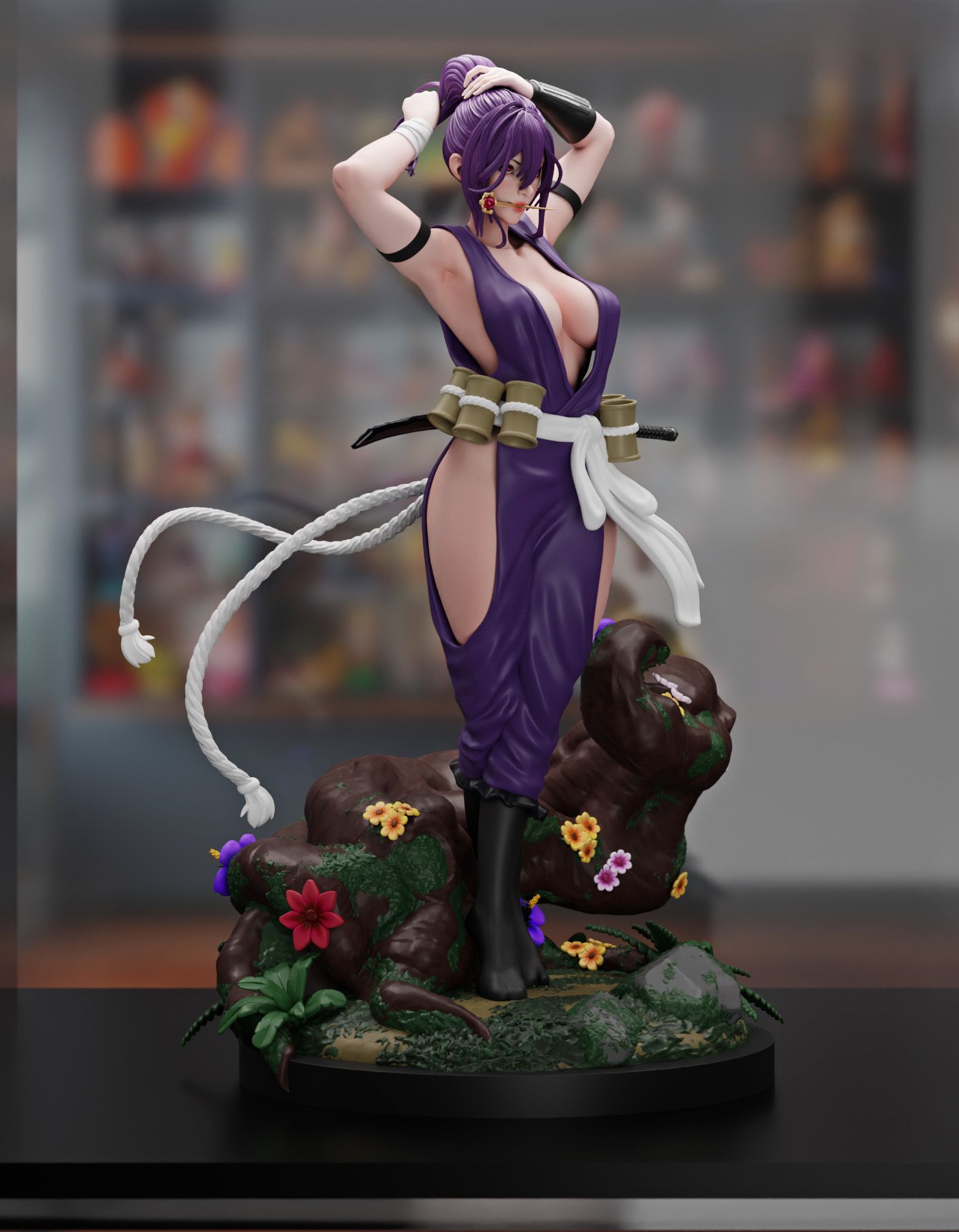 Yuzuriha Statue | Hell's Paradise Fan Art by Nympha3D SFW,NSFW 3d printed statue,Yuzuriha statue,3d printed figure,3d printed,Hell's Paradise statue,nsfw statue
