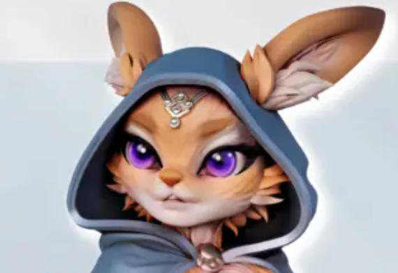 Mage Elowen Softpaw the Harengon Miniature | DnD Fan Art by Gaz Minis SFW 3d printed,miniature,dnd miniature,Mage Elowen Softpaw the Harengon,3d printed miniature