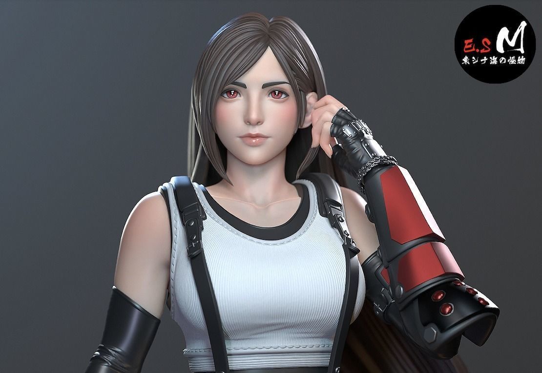 Tifa Statue | Final Fantasy Fan Art by E.S Monster