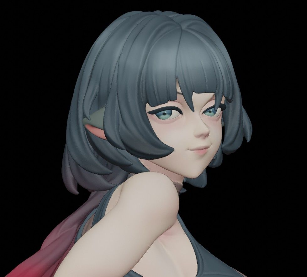 Jane Doe Statue | Zenless Zone Zero Fan Art by Freyas Fantasy SFW,NSFW,Futa 3d printed statue,Zenless Zone Zero,3d printed,Jane Doe Statue,3d printed figure