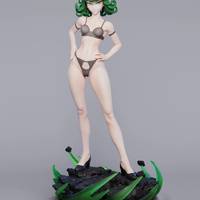 Tatsumaki Statue | One-Punch Man Fan Art by Abe3D SFW,NSFW 3d printed statue,Tatsumaki Statue,One-Punch Man statue,3d printed figure,3d printed,nsfw statue