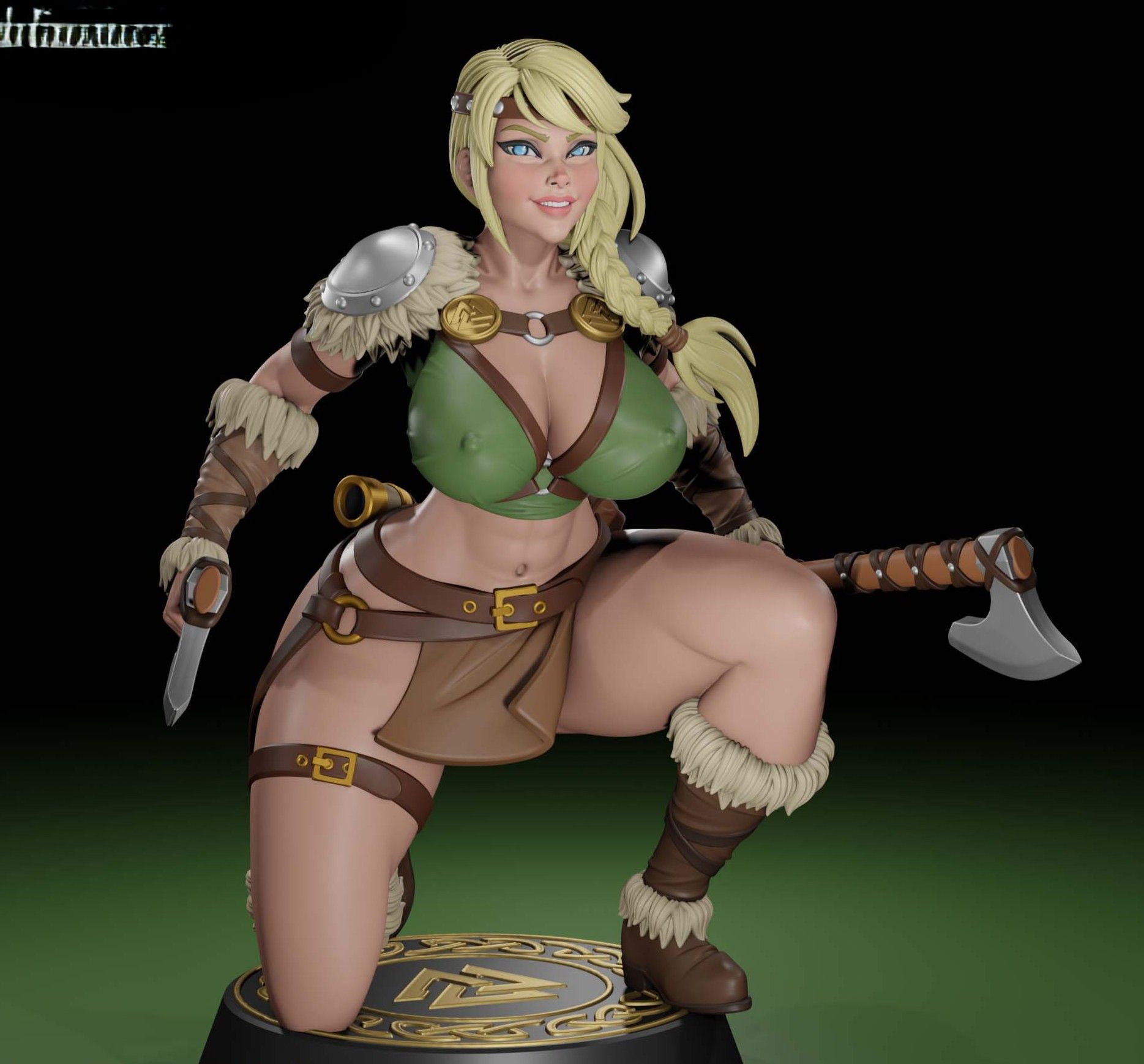 Astrid Hofferson Viking Maiden Statue | How to Train Your Dragon Fan Art by Digital Dark SFW,NSFW,Futa futa statue,3d printed,nsfw statue,Astrid Hofferson Statue,3d printed figure,How to Train Your Dragon Statue