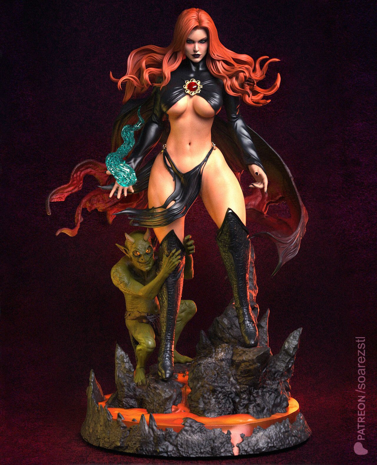 Goblin Queen Statue | X-Men97 Fan Art by Pop Totem SFW null