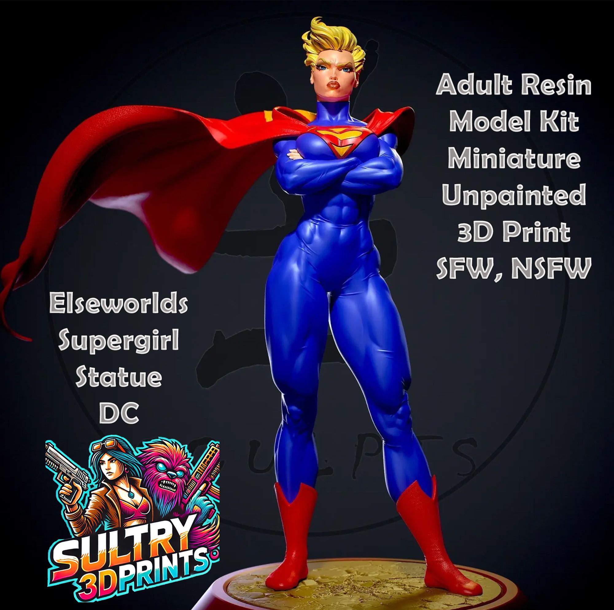 Elseworlds Supergirl Statue | DC Fan Art by Yan H