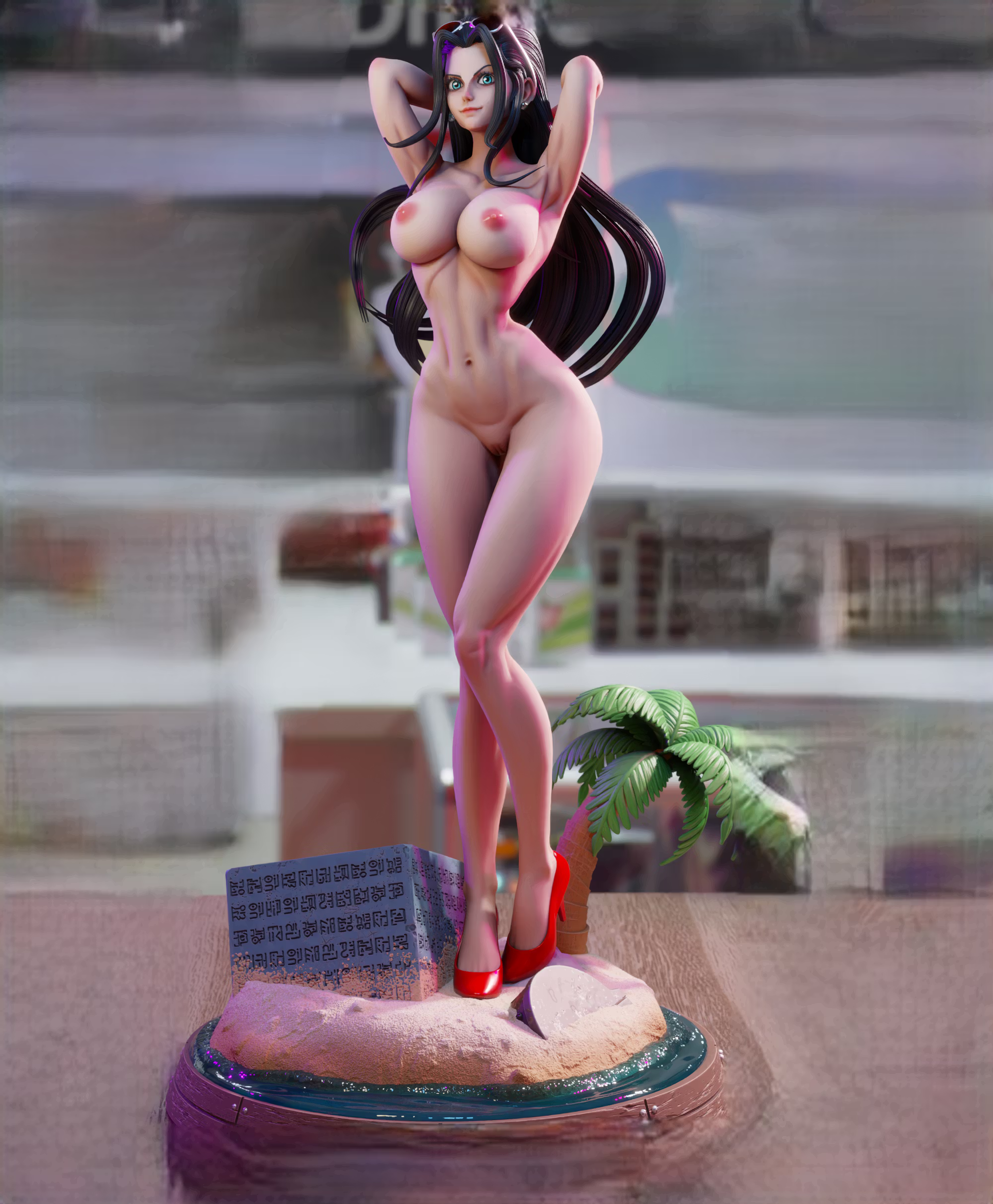 Nico Robin Statue | One Piece Fan Art by 3Dmoonn SFW,NSFW 3d printed,3d printed statue,Nico Robin Statue,One Piece statue,nsfw statue