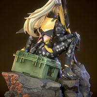 Statue Trigger | Zenless Zone Zero Fan art par Neko Figurines SFW 3d printed statue,Zenless Zone Zero,3d printed,Trigger Statue,3d printed figure