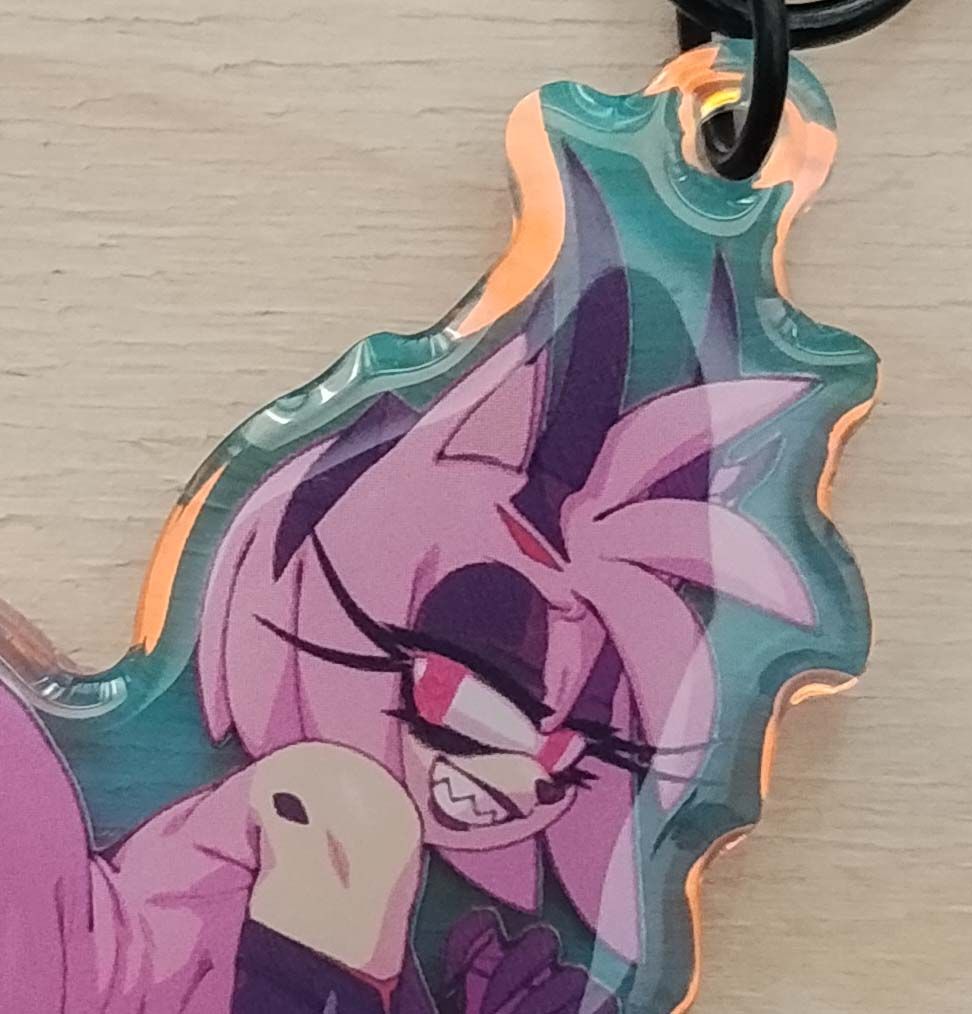 Amy Rose Furry Keychain | Sonic the Hedgehog Acrylic Keychain NSFW Amy Rose keychain,furry keychain,Sonic the Hedgehog keychain,nsfw keychain