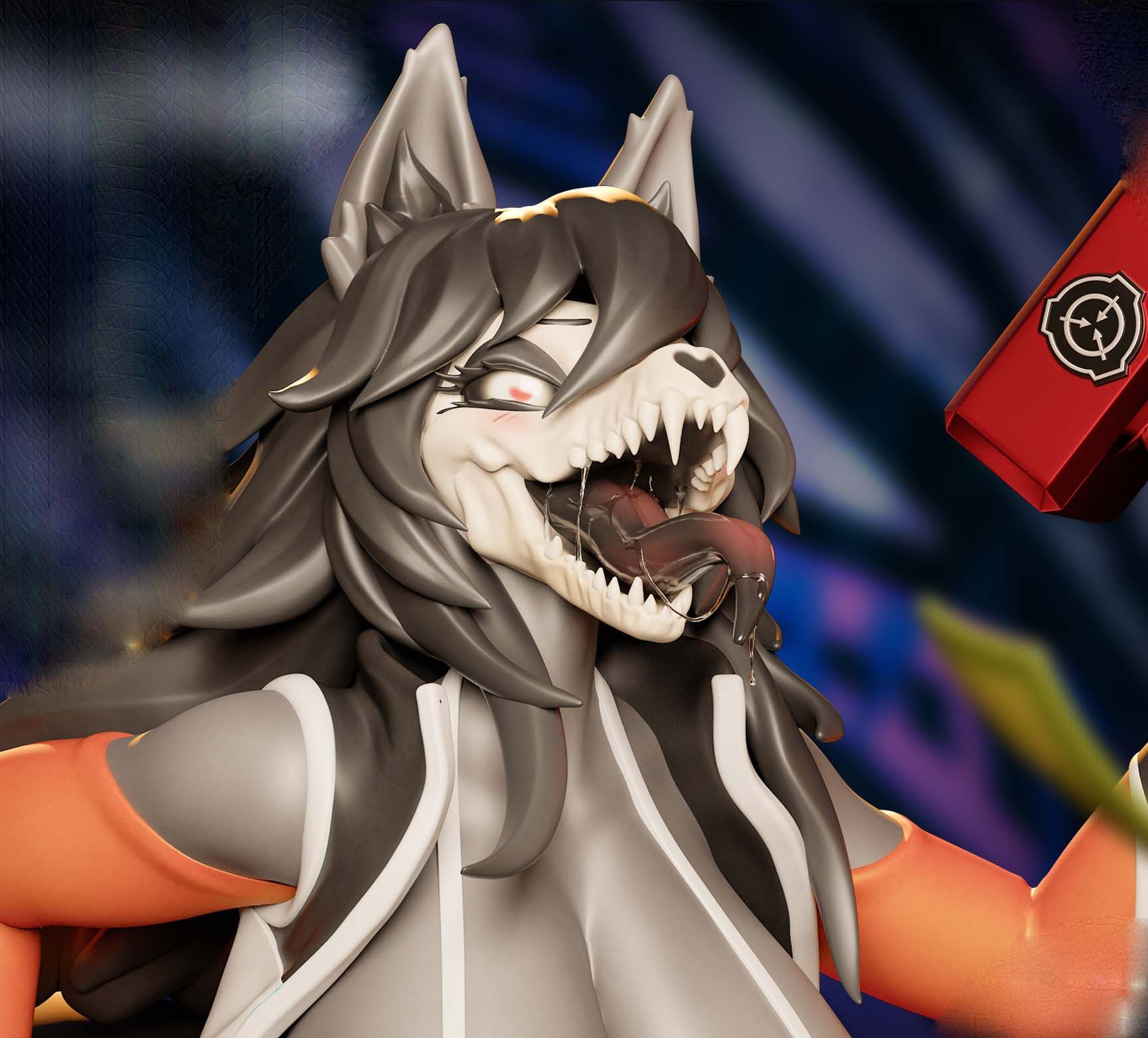 Racing Mal0 Furry Statue | SCP Fan Art by Onagaba SFW,NSFW,Futa 3d printed statue,3d printed,3d printed figure,Mal0 Statue,SCP Statue,futa statue,futa figurines,futanari figurines,futanari statue,nsfw statue,furry statue
