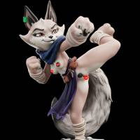 Figura Zhen | Kung Fu Panda Fanart autorstwa Anyonensfw SFW,NSFW,Futa furry statue,3d printed,3d printed furry,3d printed nsfw,nsfw statue,Zhen Statue,Kung Fu Panda,futa statue,futa figurines,futanari figurines,futanari statue