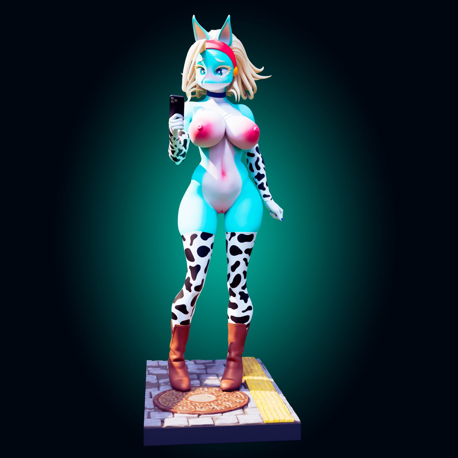 Ippan Josei Bikini Statue | My Hero Academia Fan Art by Officer Rhu SFW,NSFW,Futa 3d printed,Ippan Josei statue,futa statue,My Hero Academia statue,furry statue,nsfw statue