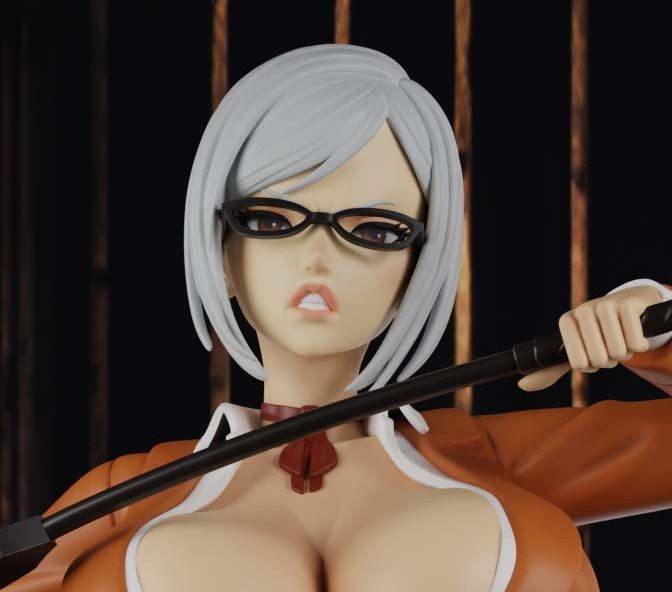 Meiko Shiraki Statue | Prison School Fan Art by PolyBitsArt SFW,NSFW 3d printed statue,3d printed,Meiko Shiraki Statue,3d printed figure,Prison School Statue,nsfw statue