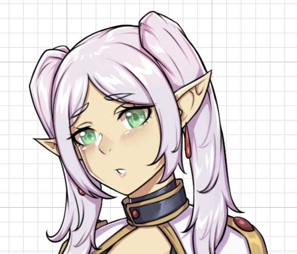 Frieren Stripgame V2 Sticker | Frieren: Beyond Journey's End Vinyl Sticker SFW,NSFW sfw sticker,Frieren Stripgame sticker,nsfw sticker,Frieren: Beyond Journey's stickers,anime girl sticker