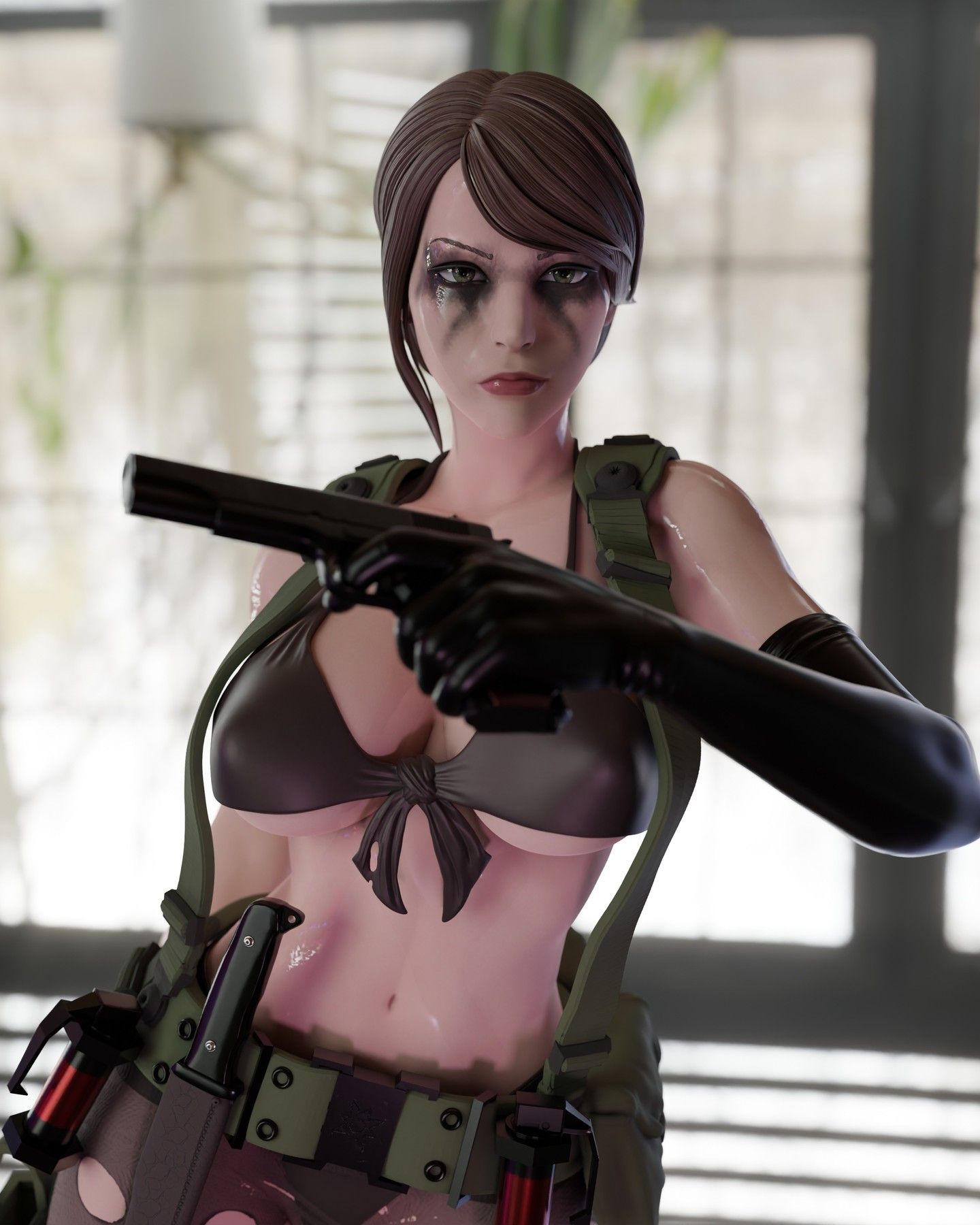 Queit Statue | Metal Gear Fan Art by Momoji3d SFW,NSFW null