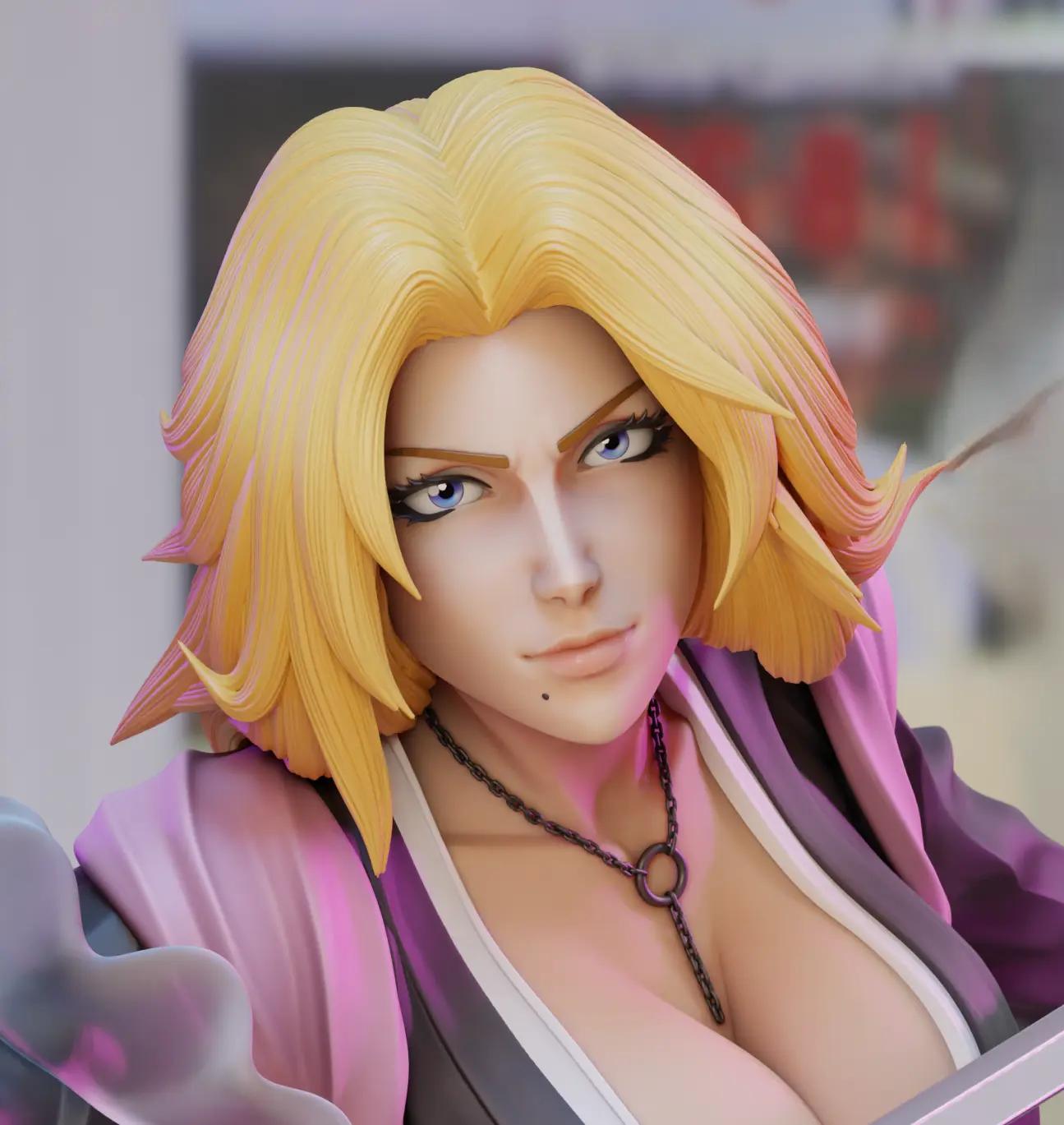 Matsumoto Statue | Bleach Fan Art by 3Dmoonn SFW,NSFW 3d printed,3d printed statue,Matsumoto Statue,Bleach statue,nsfw statue