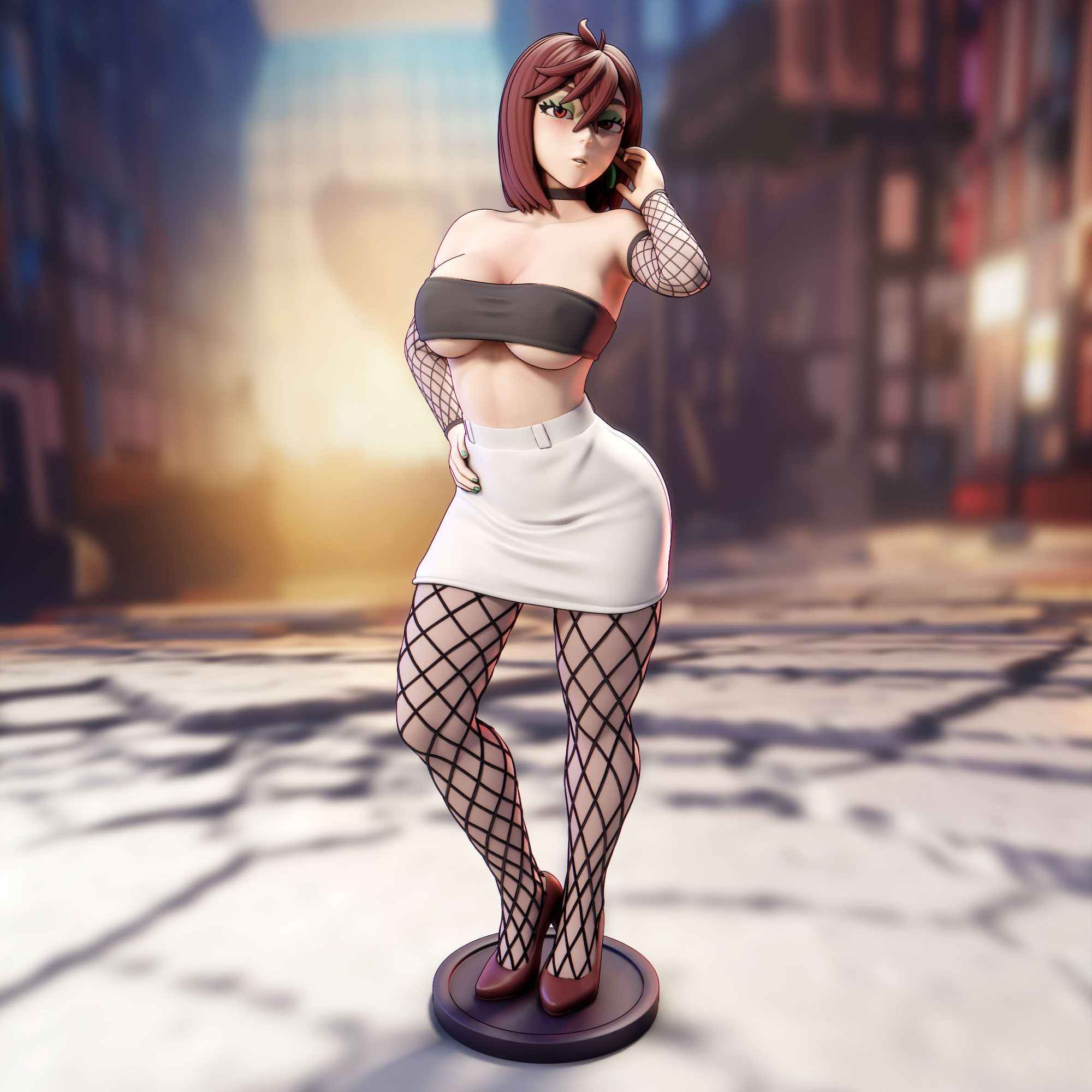 Ayase Momo Statue | Dandadan Fan Art by FunserviceSTL SFW,NSFW,Futa 3d printed,3d printed statue,nsfw statue,futa statue,Ayase Momo Statue,Dandadan Statue,futa figurines,futanari figurines,futanari statue