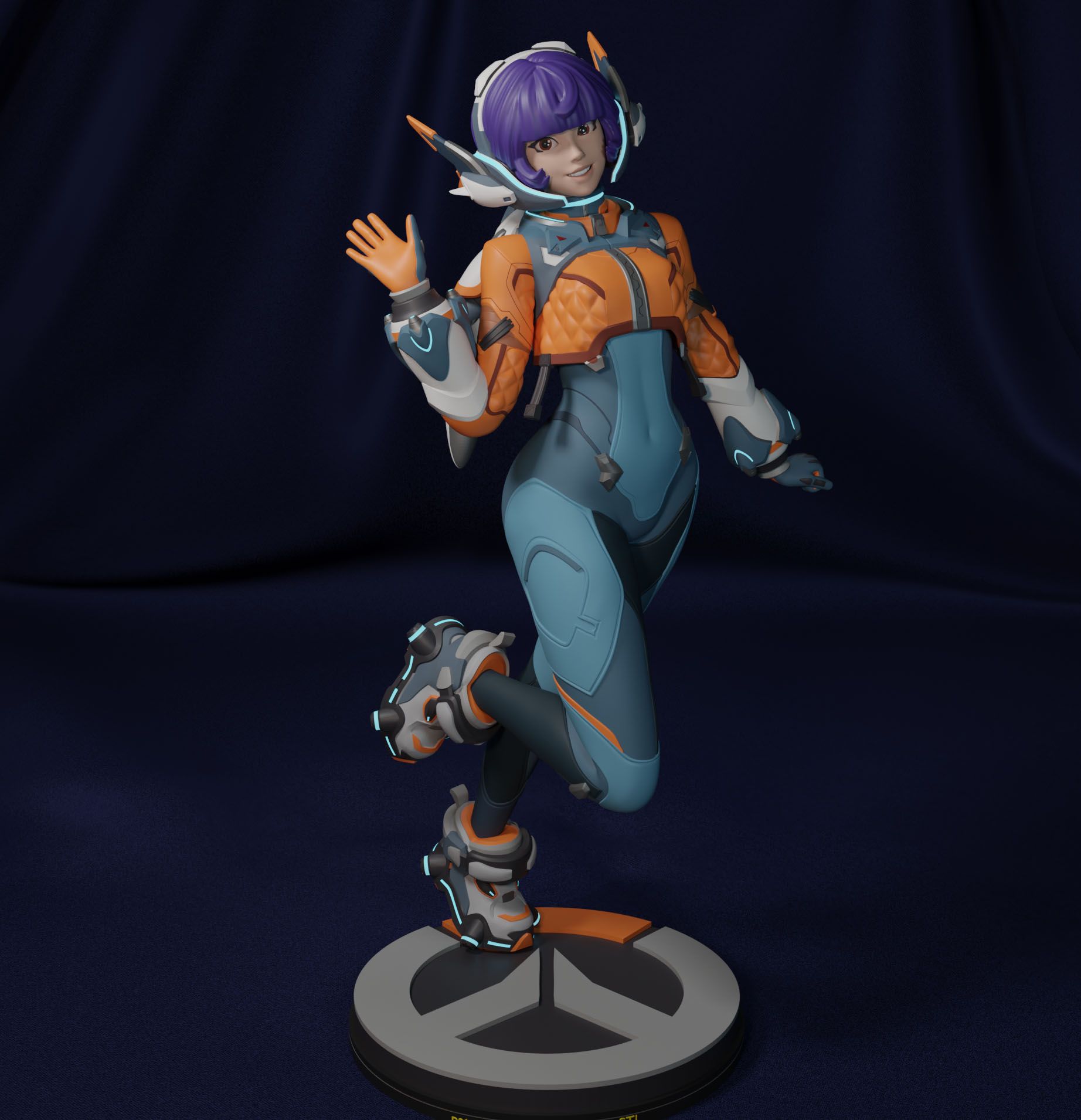 Juno Statue | Overwatch Fan Art by FunserviceSTL SFW,NSFW,Futa 3d printed statue,nsfw statue,Juno statue,Overwatch statue,3d printed figure,3d printed,futa statue,futa figurines,futanari figurines,futanari statue