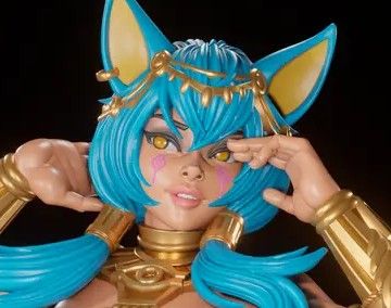 Egyptian Catgirl Statue | Original Fan Art by Digital Dark SFW,NSFW,Futa null