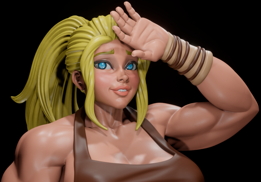 Blacksmith Statue | Original Fan Art by Digital Dark SFW,NSFW,Futa 3d printed statue,3d printed,nsfw statue,3d printed figure,futa statue