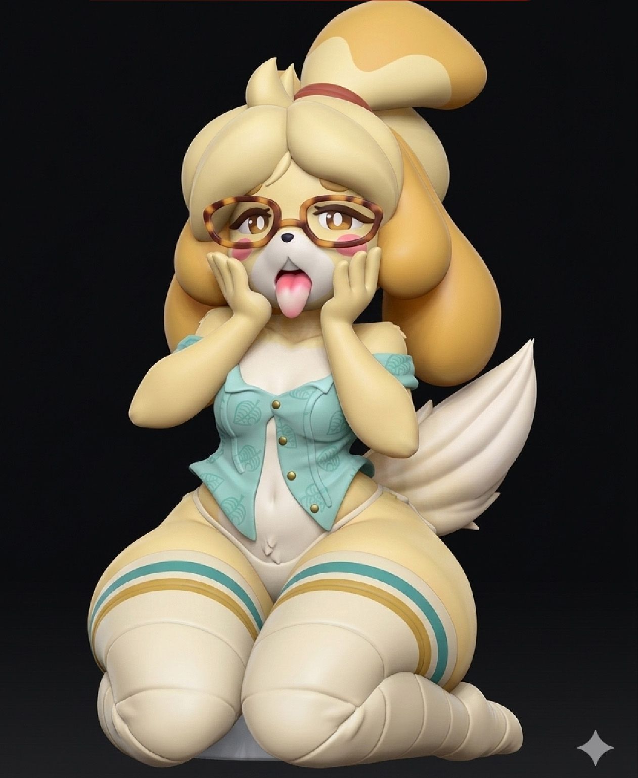 Isabelle Statue | Animal Crossing Fan Art by Freyas Fantasys SFW,NSFW,Futa 3d printed statue,3d printed,3d printed figure,Isabelle Statue,Animal Crossing Statue,nsfw statue,futa figurines,futanari figurines,futanari statue,futa statue