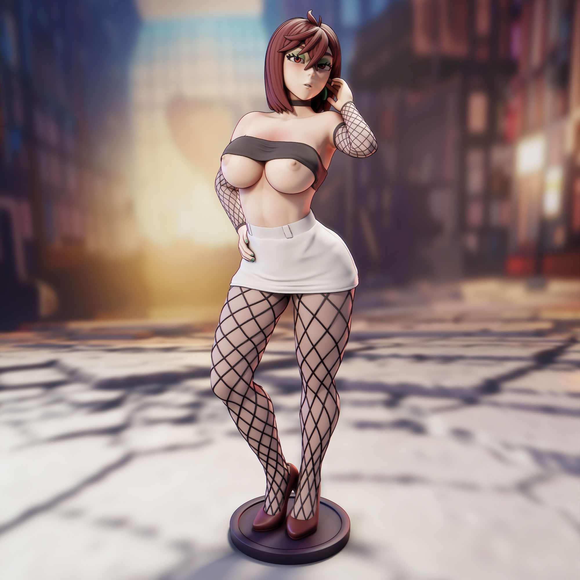 Ayase Momo Statue | Dandadan Fan Art by FunserviceSTL SFW,NSFW,Futa 3d printed,3d printed statue,nsfw statue,futa statue,Ayase Momo Statue,Dandadan Statue,futa figurines,futanari figurines,futanari statue