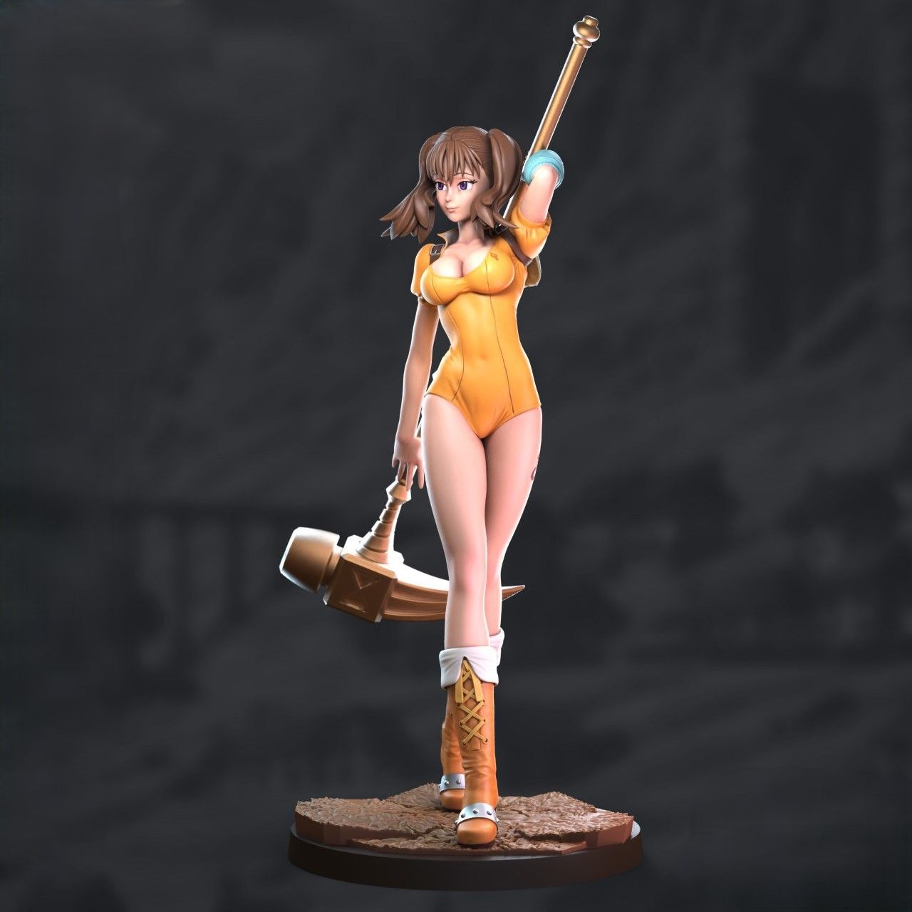 Diane Statue | Seven Deadly Sins Fan Art by Azerama SFW,NSFW 3d printed,3d printed statue,nsfw statue,Diane statue,Seven Deadly Sins statue